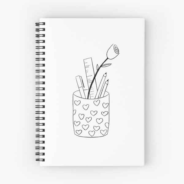 Item preview, Rose & Pencil Cup designed and sold by katevcreates.