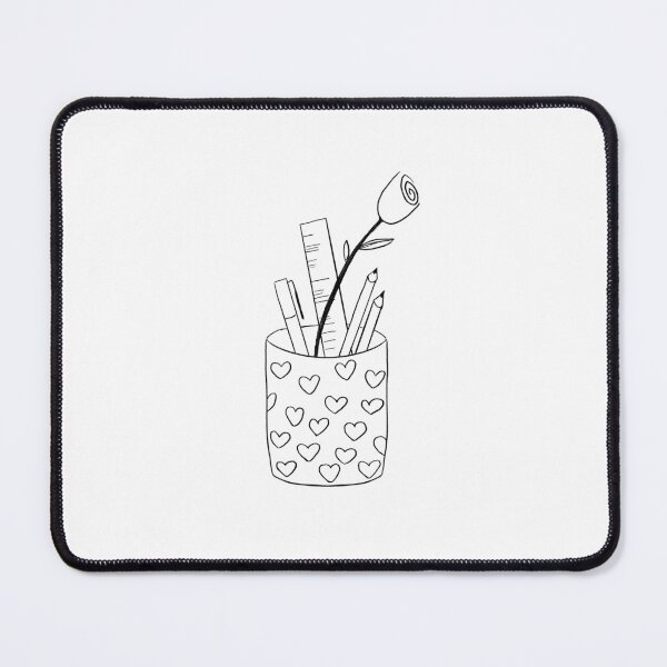 Item preview, Rose & Pencil Cup designed and sold by katevcreates.