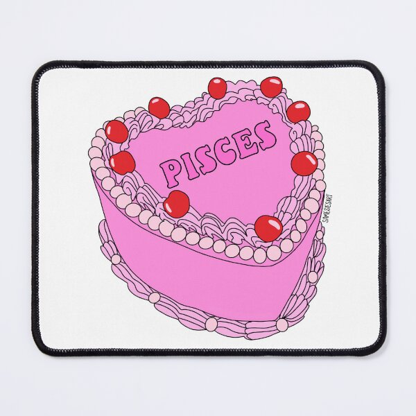 Item preview, pisces birthday cake designed and sold by samesiesart.