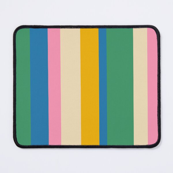 Item preview, Cheerful Retro Modern Vertical Stripe Pattern Blue Green Mustard Pink designed and sold by kierkegaard.