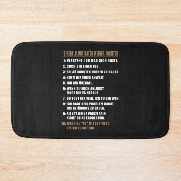 Item preview, 10 Regeln zum Daten meiner Tochter. Bester Vater / beste Mutter. designed and sold by silentcolors.