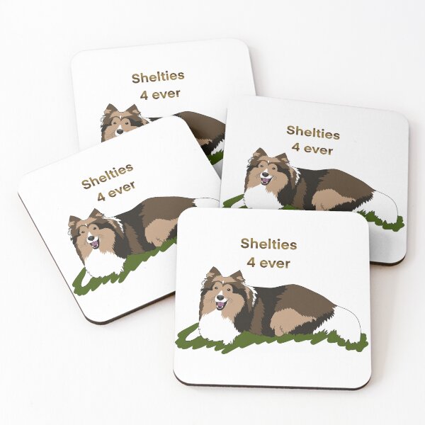 Artikelvorschau, Shelties 4 ever, süßer Hund, Comic Illustration entworfen und verkauft von shamrock-illus.