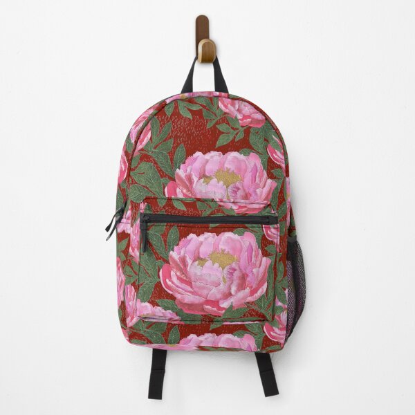 Item preview, Peony on raspberry designed and sold by SCRAPPLIQUE.