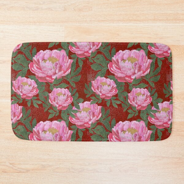 Item preview, Peony on raspberry designed and sold by SCRAPPLIQUE.