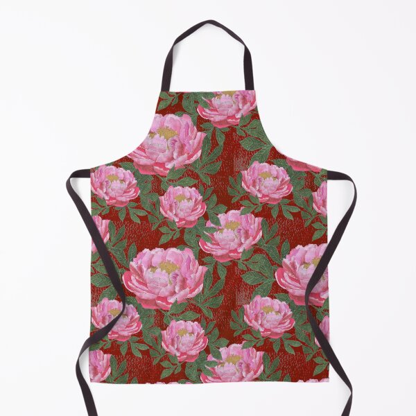 Item preview, Peony on raspberry designed and sold by SCRAPPLIQUE.