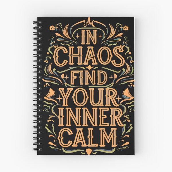 Item preview, Calm Amidst Chaos - Typography Art designed and sold by Wishing-Wings.