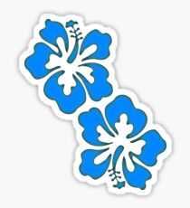 Exotic Hibiscus Flower Design Sticker