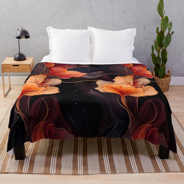 Item preview, Fiery Red Floral Patterns designed and sold by HomeDreamscape.