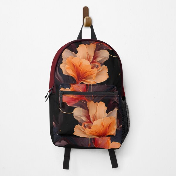 Artikelvorschau, Feurige rote Blumenmuster entworfen und verkauft von HomeDreamscape.