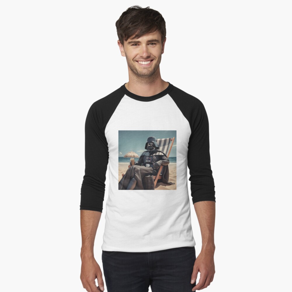 Vista previa del artículo con la obra «Camiseta ¾ estilo béisbol», diseñado y vendido por Gapai.