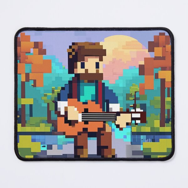 Item preview, Framed Voxel Guitar Player designed and sold by Batil.