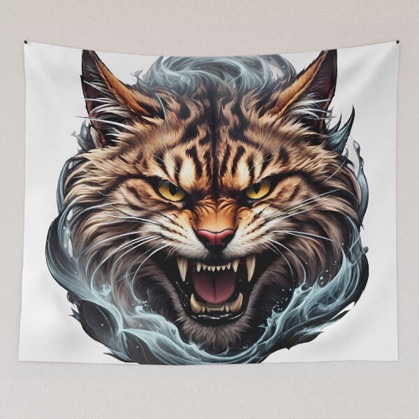 Item preview, Angry, evil cat designed and sold by Laufer15.