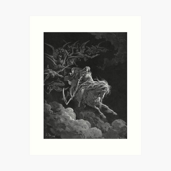 Item preview, Death on a Pale Horse - Gustave Dore designed and sold by forgottenbeauty.