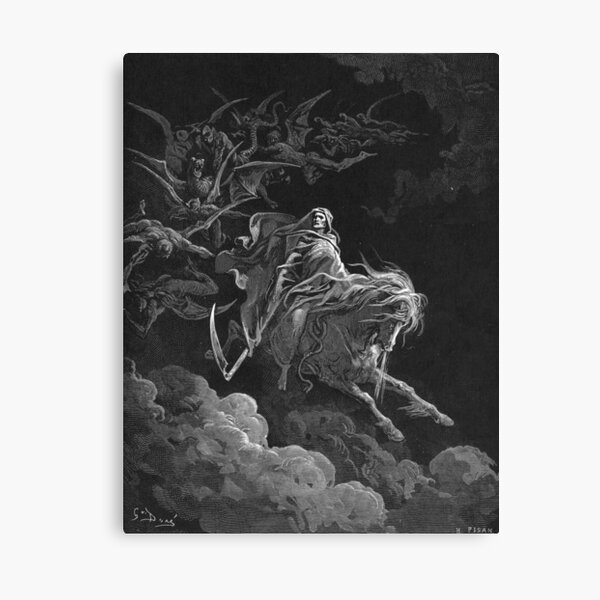 Mort sur un cheval pâle - Gustave Doré Impression sur toile