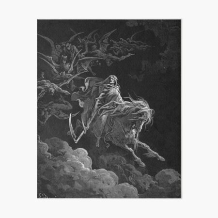 Artikel-Vorschau von Tod auf einem blassen Pferd - Gustave Dore, designt und verkauft von forgottenbeauty.