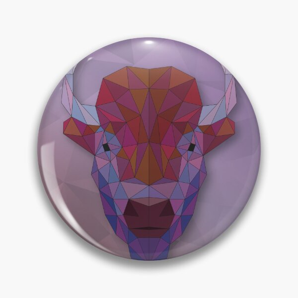 Item preview, Bison: Geometric art designed and sold by ColorfulForest.