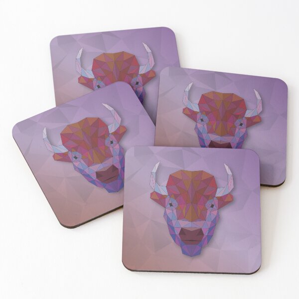 Item preview, Bison: Geometric art designed and sold by ColorfulForest.