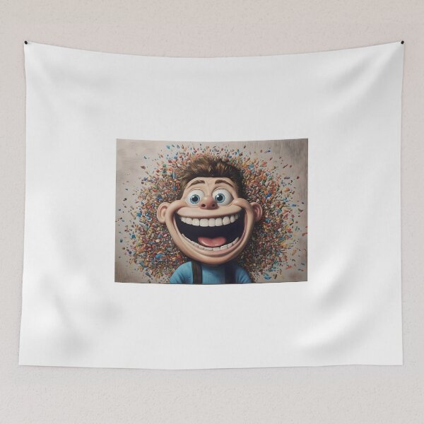 Item preview, Funny Canvas Portrait of a Kid designed and sold by Artful Dreams.