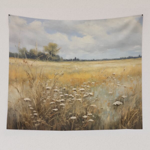 Item preview, Wildflower Field Oil Painting designed and sold by Wall Elegance.