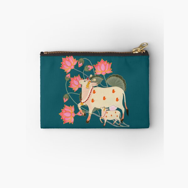 Item preview, Pichwai Art/Painting - Cow and Calf/Mother and Child/ House Warming/Indian Marriage/Wedding  designed and sold by ShreecreatE.