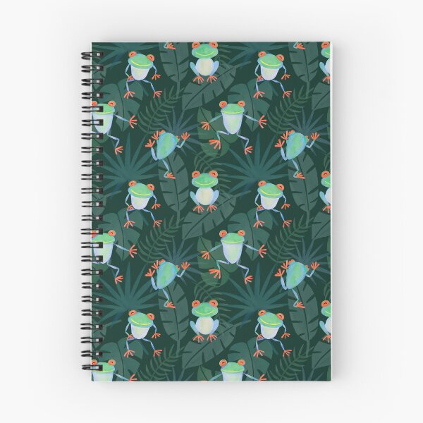 Item preview, Watercolor tropical frogs designed and sold by inkbearblue.