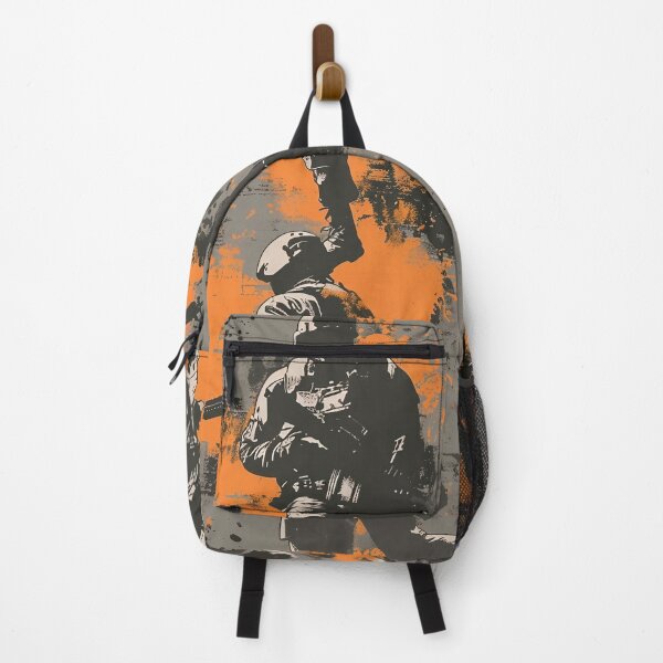 Item preview, Tiled Orange Tactical Soldier Pattern designed and sold by dcrc.