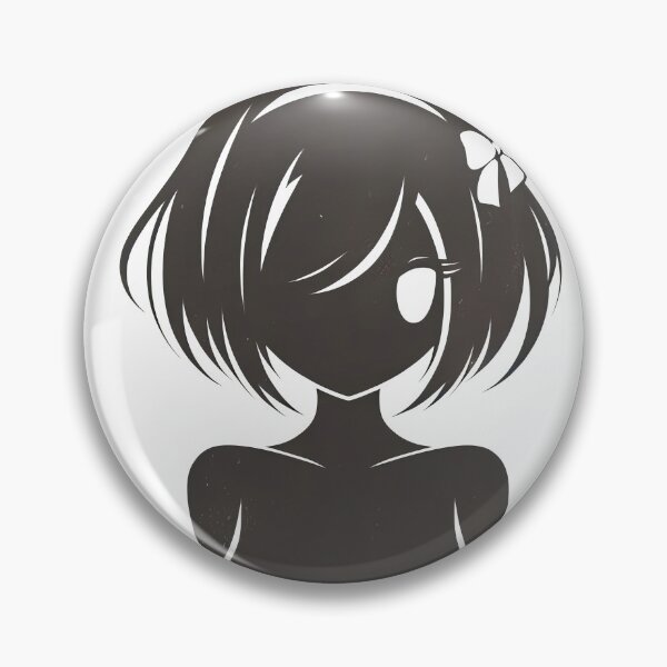 Item preview, Sleek Shadow: Captivating Anime Girl Silhouette | Trendy Monochrome Design designed and sold by siljeberg.