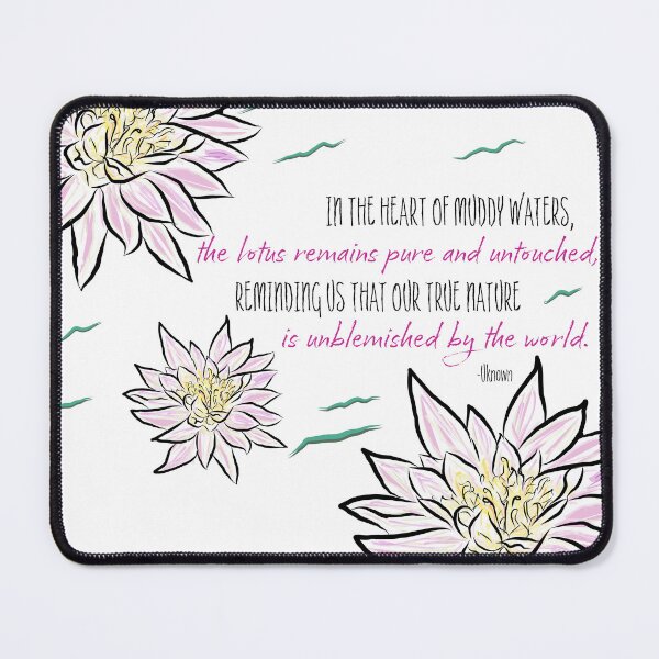 Item preview, 3 Modern Minimalist Lotus Flowers with Inspirational Quote designed and sold by MichCortez9.