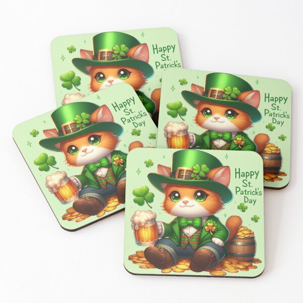Item preview, Purr-fectly Irish: Ginger Cat's St. Patrick's Day Delight designed and sold by Tomasz C.