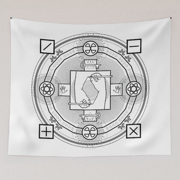 Item preview, Mutually Assured Creation Mandala w Transparent Background designed and sold by palmprints.