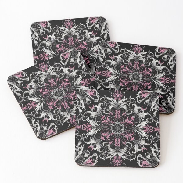 Item preview, Pink & black floral design  designed and sold by SpookyCuties.