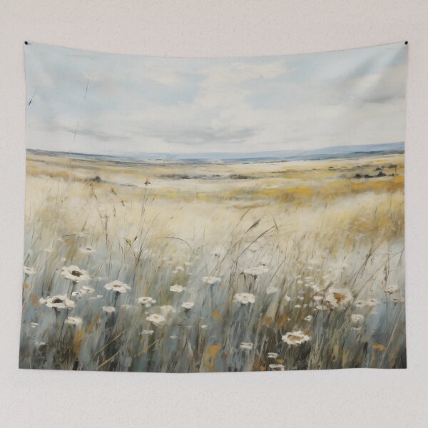Item preview, Wildflower Field Oil Painting designed and sold by Wall Elegance.