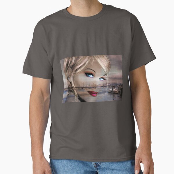 Blue Eyes Blue Sepia Classic T-Shirt