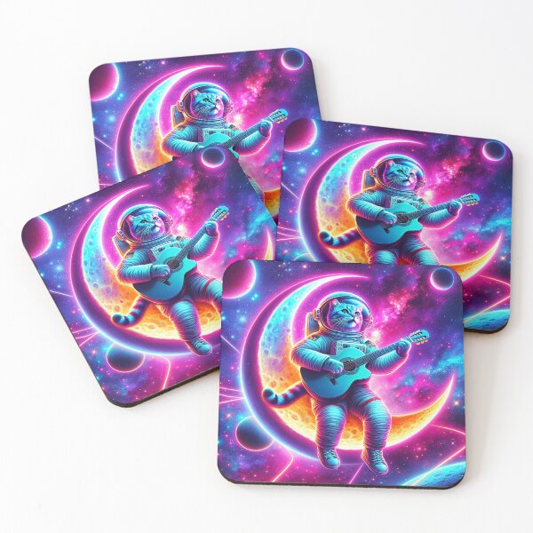 Item preview, Guitar Astronaut Cat designed and sold by Esc4n0r.