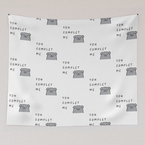 Item preview, You complete me | Dog Design Illustration designed and sold by RM-Journey.