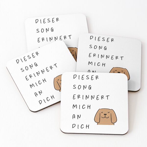 Item preview, Dieser Song erinnert mich an dich  | Dog Design Illustration designed and sold by RM-Journey.