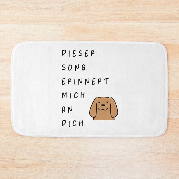 Item preview, Dieser Song erinnert mich an dich  | Dog Design Illustration designed and sold by RM-Journey.
