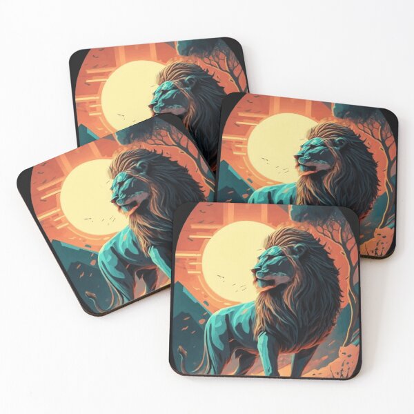 Item preview, Sunset Silhouette: Lion's Majesty designed and sold by Elpico11.