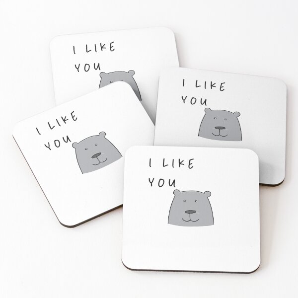 Item preview, I like you - Simple Affection Expression Design | Dog Design Illustration designed and sold by RM-Journey.
