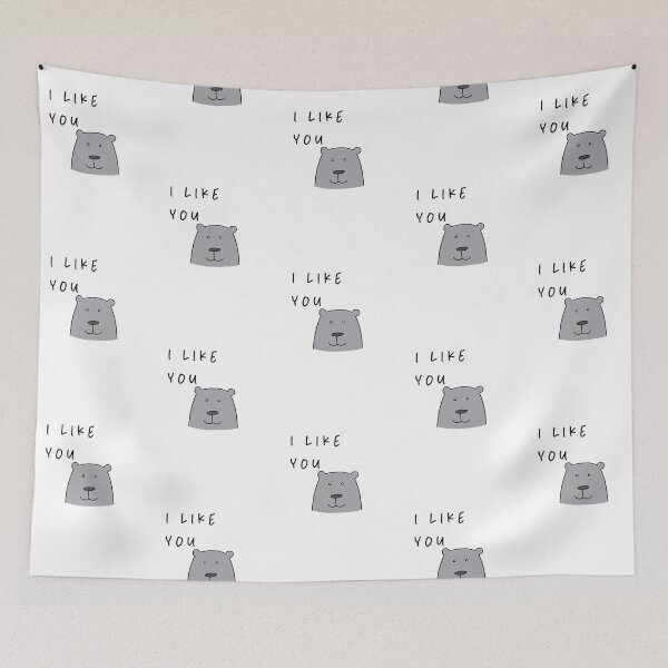 Item preview, I like you - Simple Affection Expression Design | Dog Design Illustration designed and sold by RM-Journey.