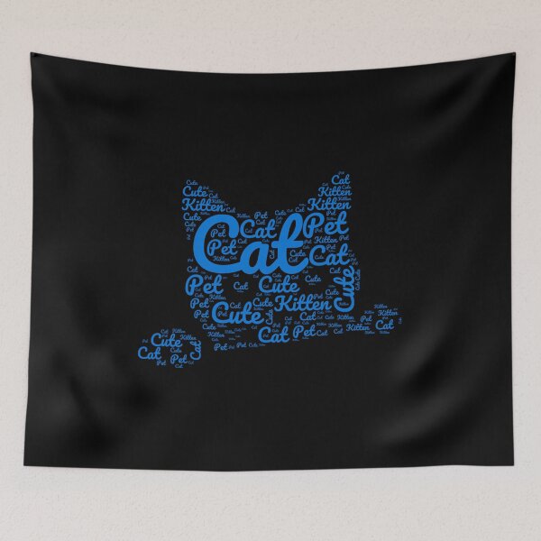 Item preview, Blue Cat Made of Words designed and sold by Promoc.