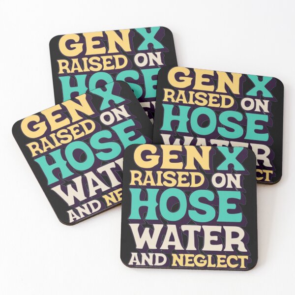 Item preview, gen x raised on hose water and neglect in the style of retro psychedelic art designed and sold by Pawel Oska.