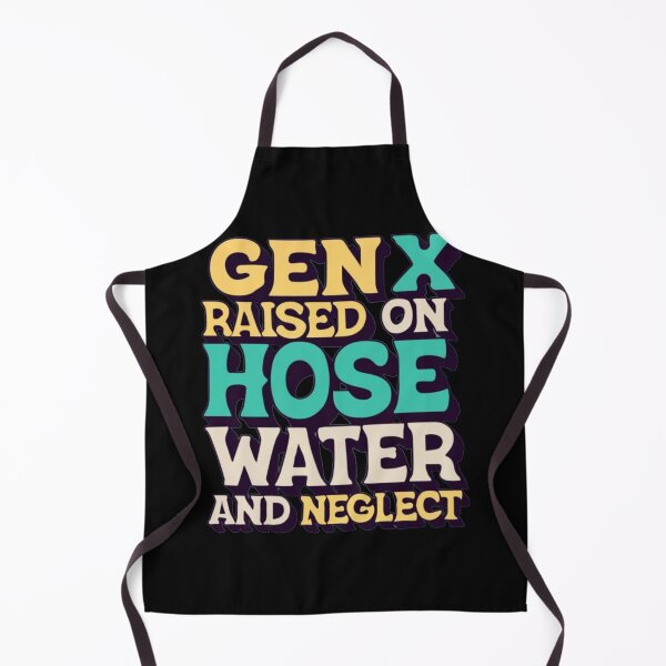 Item preview, gen x raised on hose water and neglect in the style of retro psychedelic art designed and sold by Pawel Oska.