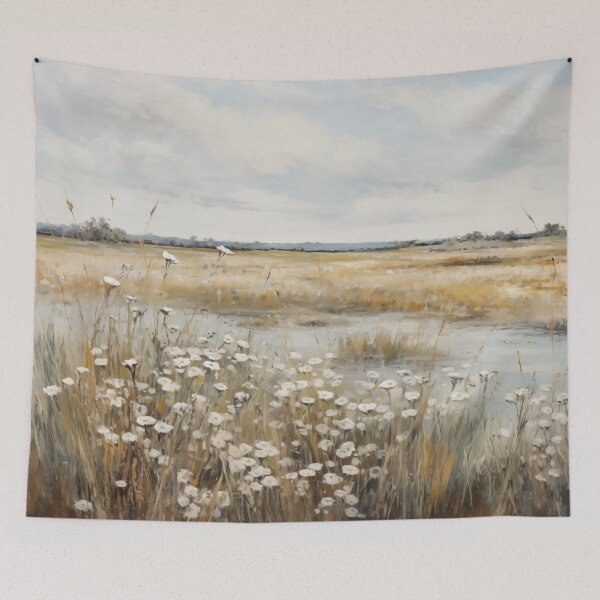 Item preview, Wildflower Field Oil Painting designed and sold by Wall Elegance.
