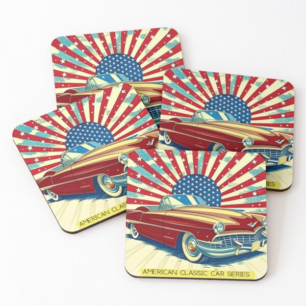Item preview,  Vintage American Cars Series: A Nostalgic Journey designed and sold by Colorful-Garden.