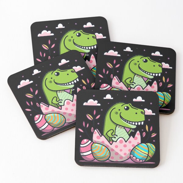 Item preview, Easter Dinosaur T Rex Bunny Egg Cute Boys Girls Kids  designed and sold by MizoX7.