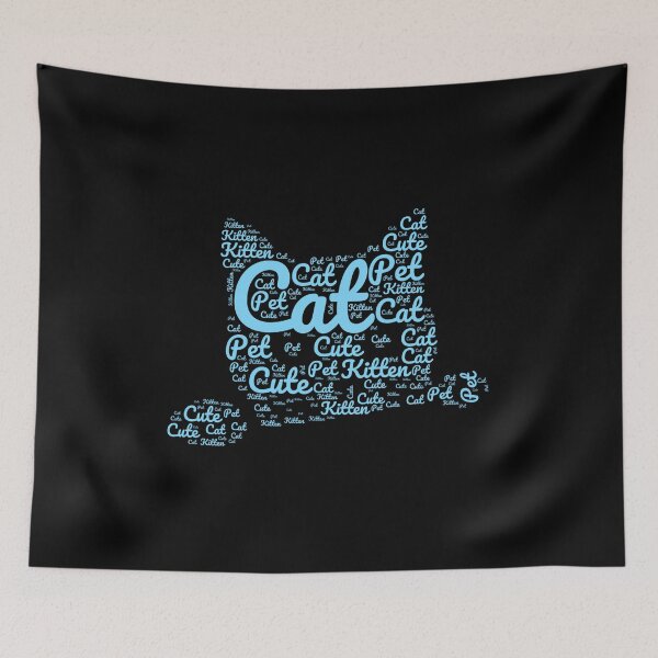 Item preview, Blue Cat Made of Words designed and sold by Promoc.