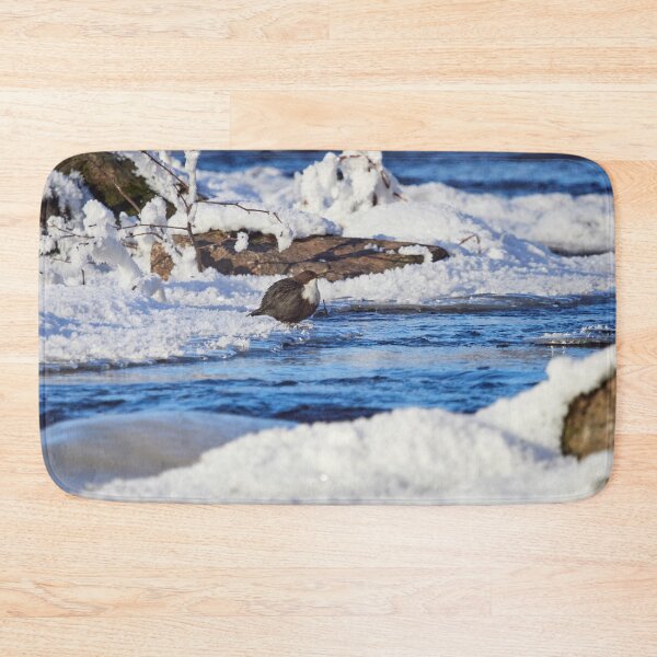 Item preview, Snowscape view. White-throated dippe designed and sold by Jouko Lehto Photography.