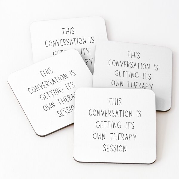 Item preview, this conversation is getting its own therapy session - funny mental health and therapy humor designed and sold by stumblingdesign.