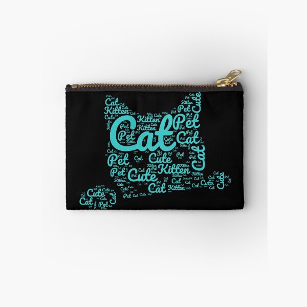 Item preview, Teal Cat Made of Words designed and sold by Promoc.
